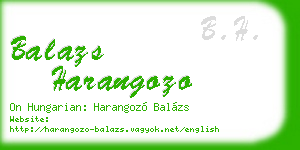 balazs harangozo business card